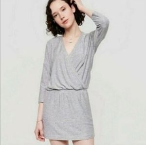 Lou & Grey Faux Wrap Dress Small
